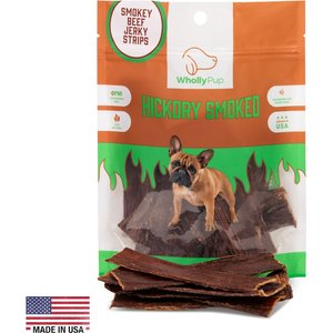 Wholly Pup Beef Gullet Jerky Strips 12-inch Dog Treats, 12 count