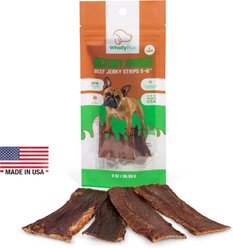 Wholly Pup Smoked Beef Jerky Strips 6-inch Dog Treat, 16 count
