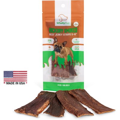 Wholly Pup Wholly Pup Smoked Beef Jerky Strips 6-inch Dog Treat, 16 count