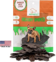 Wholly Pup Smoked Beef Liver Dog Treats, 5-oz