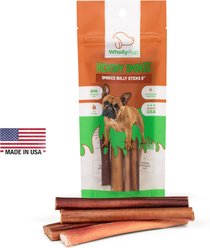 Wholly Pup Smoked Bully Sticks 6-inch Dog Treats, 8 count