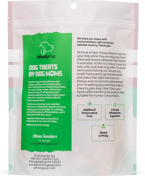 Wholly Pup Smoked Chicken Feet Dog Treats, 10 count