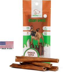 Wholly Pup Smoked Super Bull Sticks 6-inch Dog Treats, 4 count