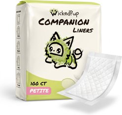 WickedPup Disposable Dog Diaper Liners, Petite, 100 count slide 1 of 7
