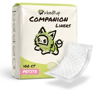 WickedPup Disposable Dog Diaper Liners, Petite, 100 count