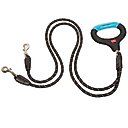 Wigzi Dual Doggie Gel Rope Dog Leash, Medium/Large: 4.5-ft long