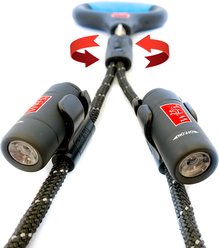 Wigzi Dual Doggie Rope Light Dog Leash, Black