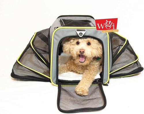 Show full view: Wigzi "Lighted LED" Expandable Dog & Cat Travel Carrier, Gray, Small slide 4 of 9