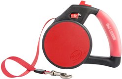Wigzi Nylon Reflective Retractable Gel Dog Leash, Red, Large: 16-ft long