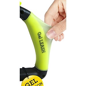Wigzi Nylon Reflective Retractable Gel Dog Leash, Yellow, Large: 16-ft long