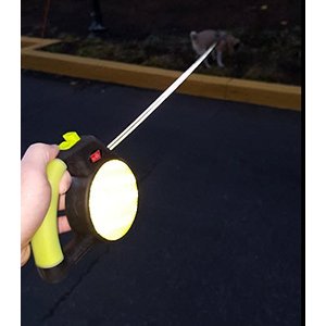 Wigzi Nylon Reflective Retractable Gel Dog Leash, Yellow, Small: 13-ft long