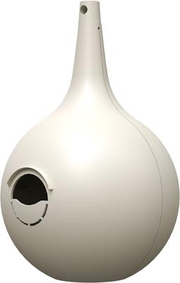 Show full view: Wild Bird Lovers 2-Piece Plastic Gourd with Pop-Out Circular or Crescent-Shaped Port Purple Martin Bird House slide 1 of 1