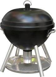Wild Bird Lovers Kettle Grill Novelty Mini Wild Bird Feeder, Black