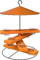 Wild Bird Lovers Spiral Pagoda Multi-Tier Oriole with 8 Jelly Dishes Wild Bird Feeder