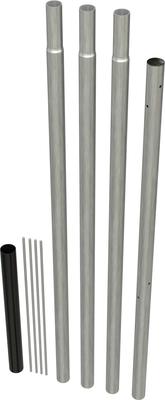 Show full view: Wild Bird Lovers Steel Gourd Pole Kit for 8 Gourds Purple Martin Bird House slide 2 of 3