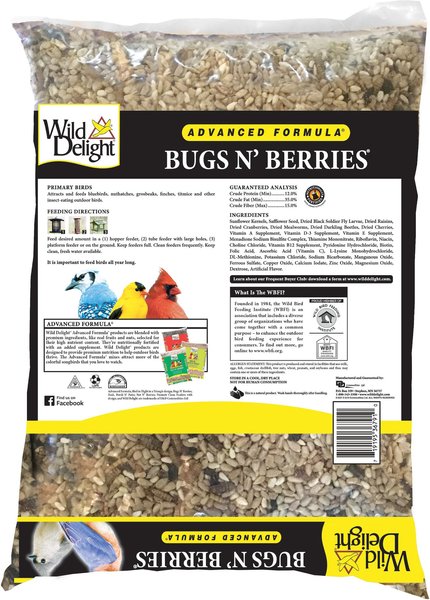 Show full view: Wild Delight Bugs N' Berries Wild Bird Food, 14-lb bag slide 2 of 10