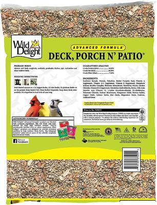 Show full view: Wild Delight Deck, Porch N' Patio Wild Bird Food, 5-lb bag & Wild Delight Nut N' Berry Wild Bird Food, 20-lb bag slide 3 of 6