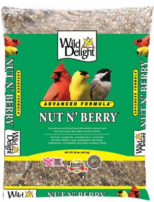 Show full view: Wild Delight Deck, Porch N' Patio Wild Bird Food, 5-lb bag & Wild Delight Nut N' Berry Wild Bird Food, 20-lb bag slide 4 of 6
