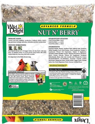 Show full view: Wild Delight Deck, Porch N' Patio Wild Bird Food, 5-lb bag & Wild Delight Nut N' Berry Wild Bird Food, 20-lb bag slide 5 of 6
