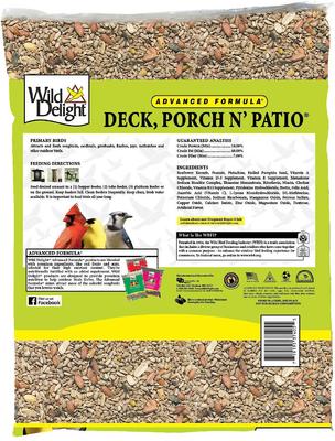 Show full view: Wild Delight Deck, Porch N' Patio Wild Bird Food, 5-lb bag slide 2 of 9