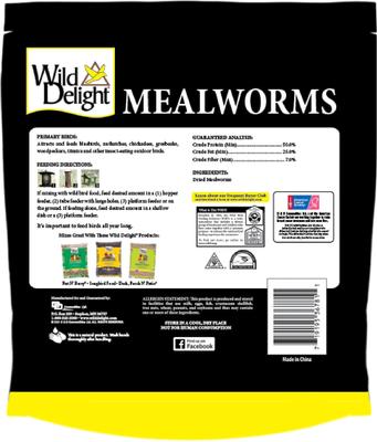 Show full view: Wild Delight Mealworms Wild Bird Food, 16-oz bag slide 2 of 9