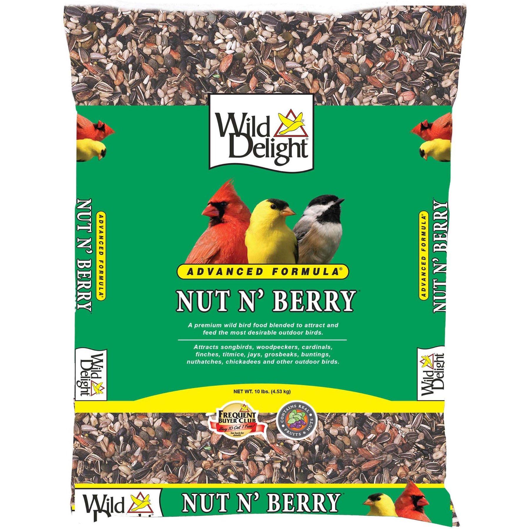 Wild Delight Nut N' Berry Wild Bird Food, 10-lb bag