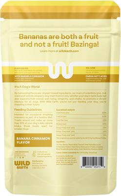 Show full view: Wild Earth Good Protein Dog Snacks with Koji Banana & Cinnamon Flavor Crunchy Dog Treats, 5-oz bag slide 3 of 9