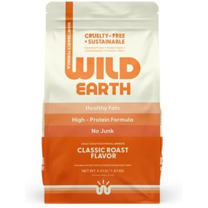 Wild Earth Maintenance Formula Classic Roast Flavor Plant Based-Dog Dry Food, 4-lb bag