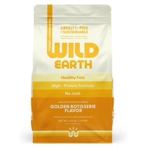Wild Earth Maintenance Formula Golden Rotisserie Flavor Plant-Based Dog Dry Food, 4-lb bag