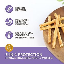 Wild Eats Collagen Retriever Adult Sticks 0.6-cm Duck Flavor Dog Treats, 25 count slide 2 of 8