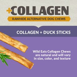 Wild Eats Collagen Retriever Adult Sticks 1-cm Duck Flavor Dog Treats, 15 count slide 2 of 8