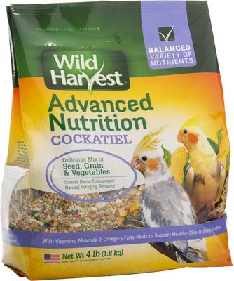 Show full view: Wild Harvest Advanced Nutrition Cockatiel Food, 4-lb bag slide 4 of 7