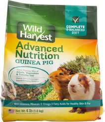 Wild Harvest Advanced Nutrition Complete & Balanced Diet Guinea Pig Food, 4-lb bag