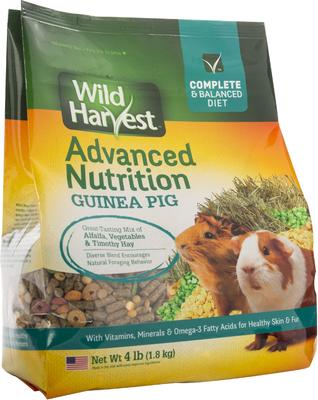 Show full view: Wild Harvest Advanced Nutrition Complete & Balanced Diet Guinea Pig Food, 4-lb bag slide 2 of 9