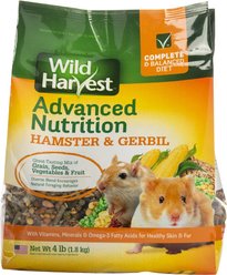 Wild Harvest Advanced Nutrition Complete & Balanced Diet Hamster & Gerbil Food, 4-lb bag