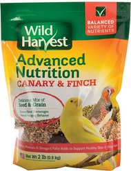 Wild Harvest Advanced Nutrition Diet Canary & Finch Food, 2-lb bag
