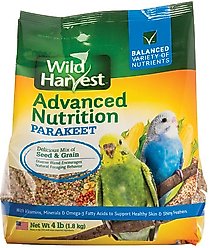 Wild Harvest Advanced Nutrition Diet Parakeet Food, 4-lb bag