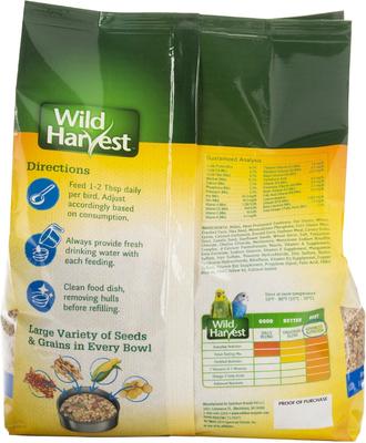 Show full view: Wild Harvest Advanced Nutrition Diet Parakeet Food, 4-lb bag slide 2 of 8