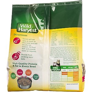 Wild Harvest Advanced Nutrition Ferret Food, 3-lb bag