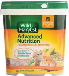 Wild Harvest Advanced Nutrition Gerbil & Hamster Food, 4.5-lb jug