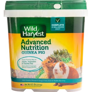 Wild Harvest Advanced Nutrition Guinea Pig Food, 4.5-lb tub