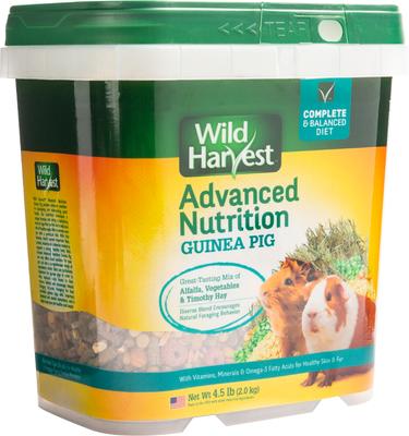 Show full view: Wild Harvest Advanced Nutrition Guinea Pig Food, 4.5-lb tub slide 2 of 8