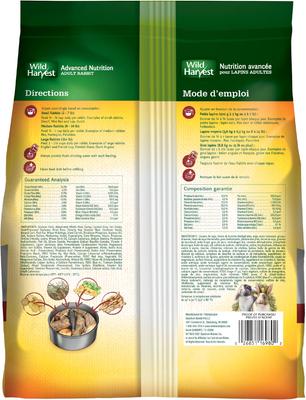 Show full view: Wild Harvest Advanced Nutrition Rabbit Food, 4-lb bag slide 2 of 10