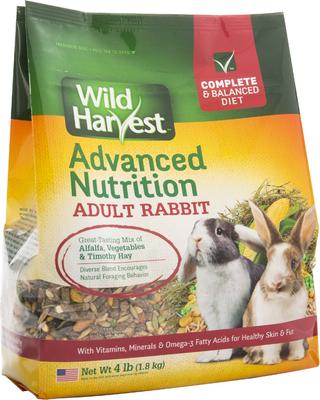 Show full view: Wild Harvest Advanced Nutrition Rabbit Food, 4-lb bag slide 3 of 10