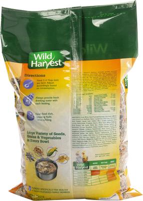 Show full view: Wild Harvest Advanced Nutrition Seed, Grain & Vegetable Mix Cockatiel Food, 8-lb bag slide 2 of 8
