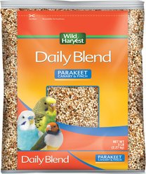 Wild Harvest Daily Blend Nutrition Diet Parakeet Food, 5-lb bag