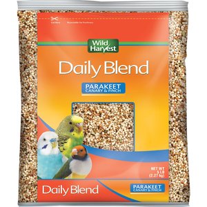 Wild Harvest Daily Blend Nutrition Diet Parakeet Food, 5-lb bag