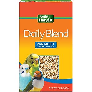 Wild Harvest Daily Blend Parakeet Food, 2-lb bag