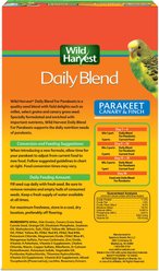 Wild Harvest Daily Blend Parakeet Food, 2-lb bag slide 2 of 8