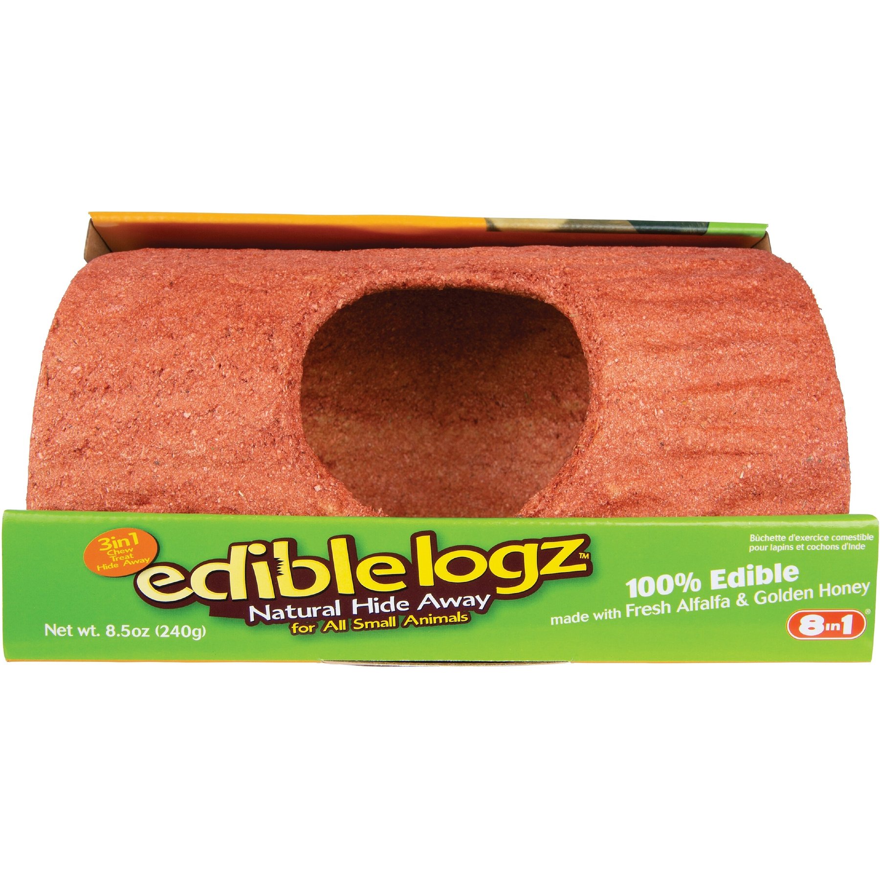 Wild Harvest Edible Logz Natural Small Pet Hideaway